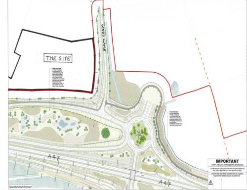 Wood Lane Junction, Frans Green, Honingham, NR20