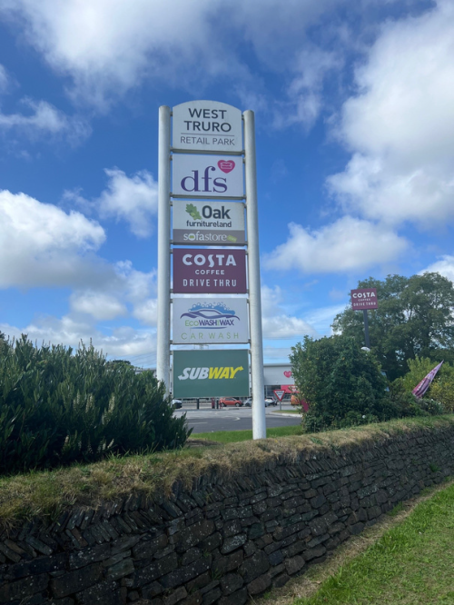 West Truro Retail Park, Green Bottom, Threemilestone, Truro, TR3