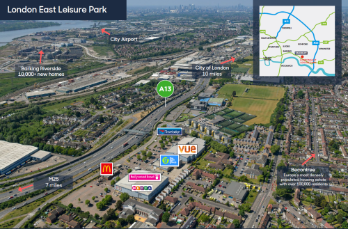 Unit 1,2a,2b,4+5, London East Leisure Park, Cook Road, Dagenham, RM9