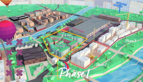 East Wick & Sweetwater, Queen Elizabeth Olympic Park, Tandy Place, Stratford City, London, E20