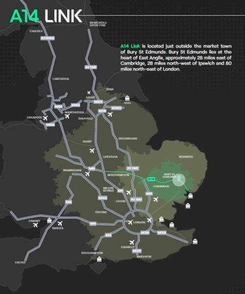 A14 Link, Suffolk Park, Bury St Edmunds, IP30