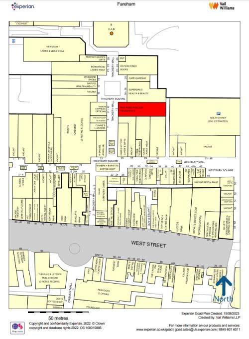 Unit 66 (12 Thackeray Mall), Fareham Shopping Centre, Fareham, PO16