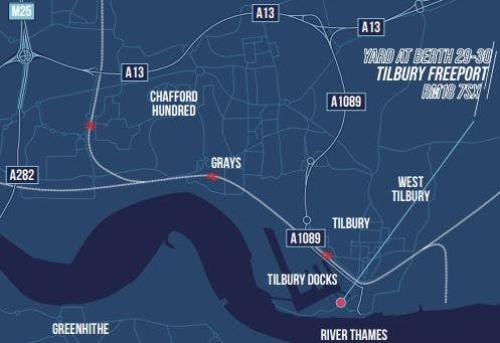 0.85 Acres Berth 29-30, Tilbury Freeport, Tilbury, RM18