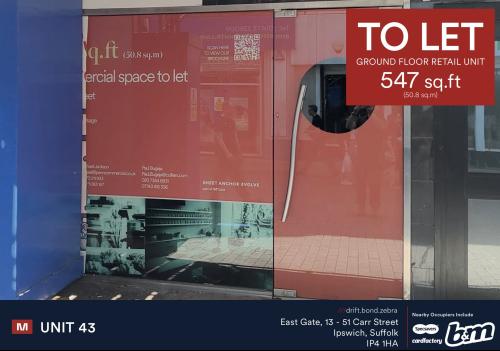 Unit 43, The Eastgate Centre, 13-51 Carr Street, Ipswich, IP4